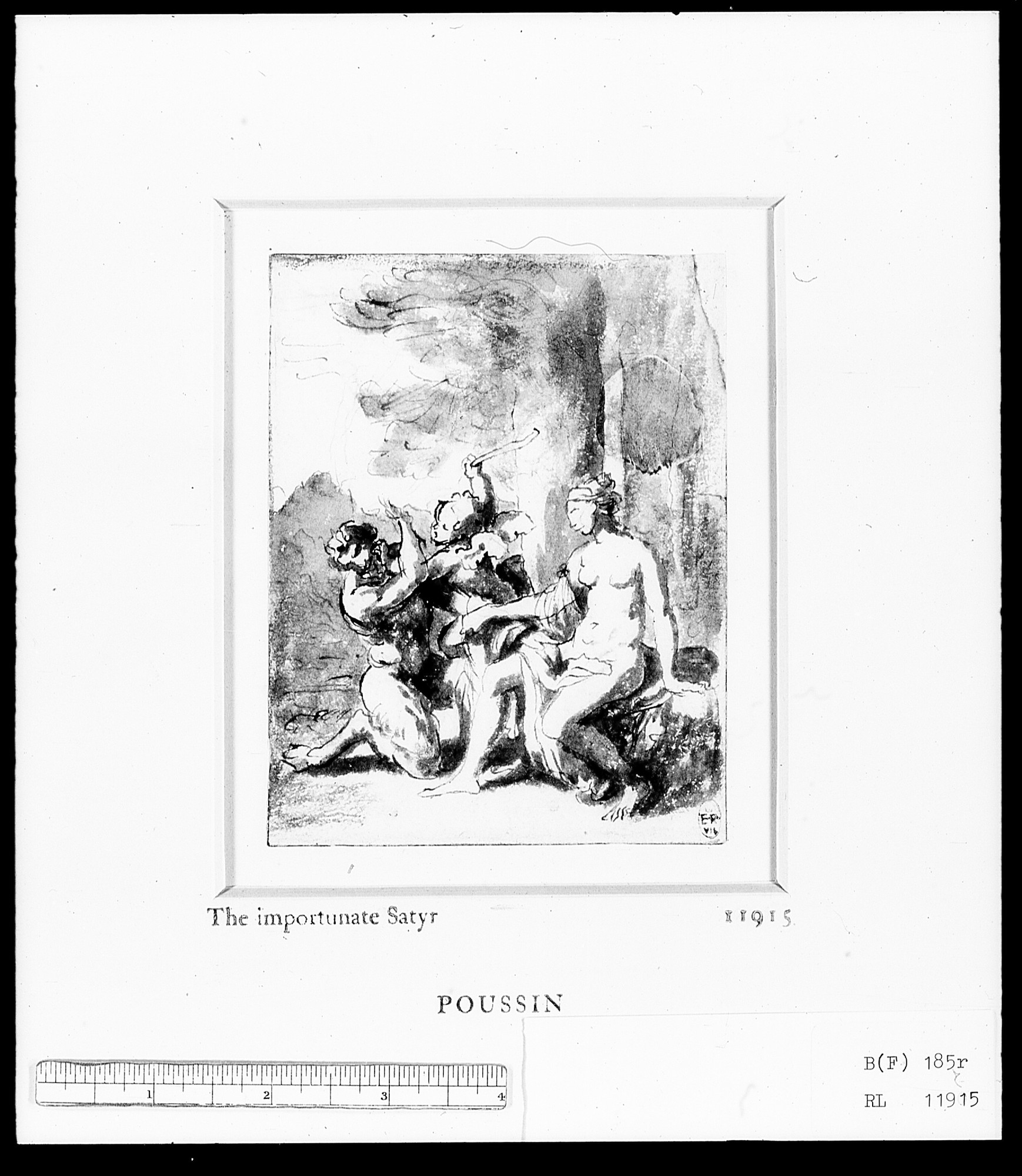 Nymph Satyr and a Cupid
